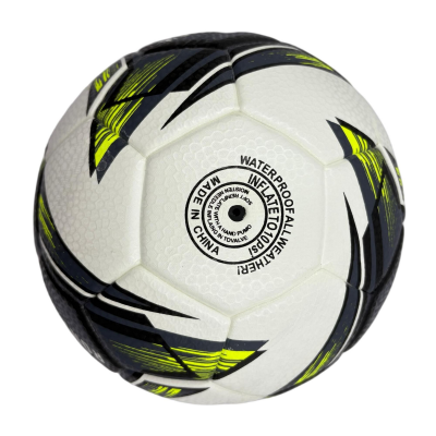 A green devil whirlwind No.5 football, PU fit material, wear-resistant and explosion-proof, including pump+air needle+net bag.