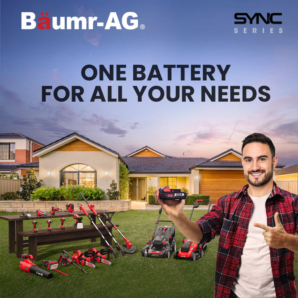 BAUMR-AG 20V 2Ah SYNC Lithium-Ion Battery, Replacement or Spare Battery, Rechargeable