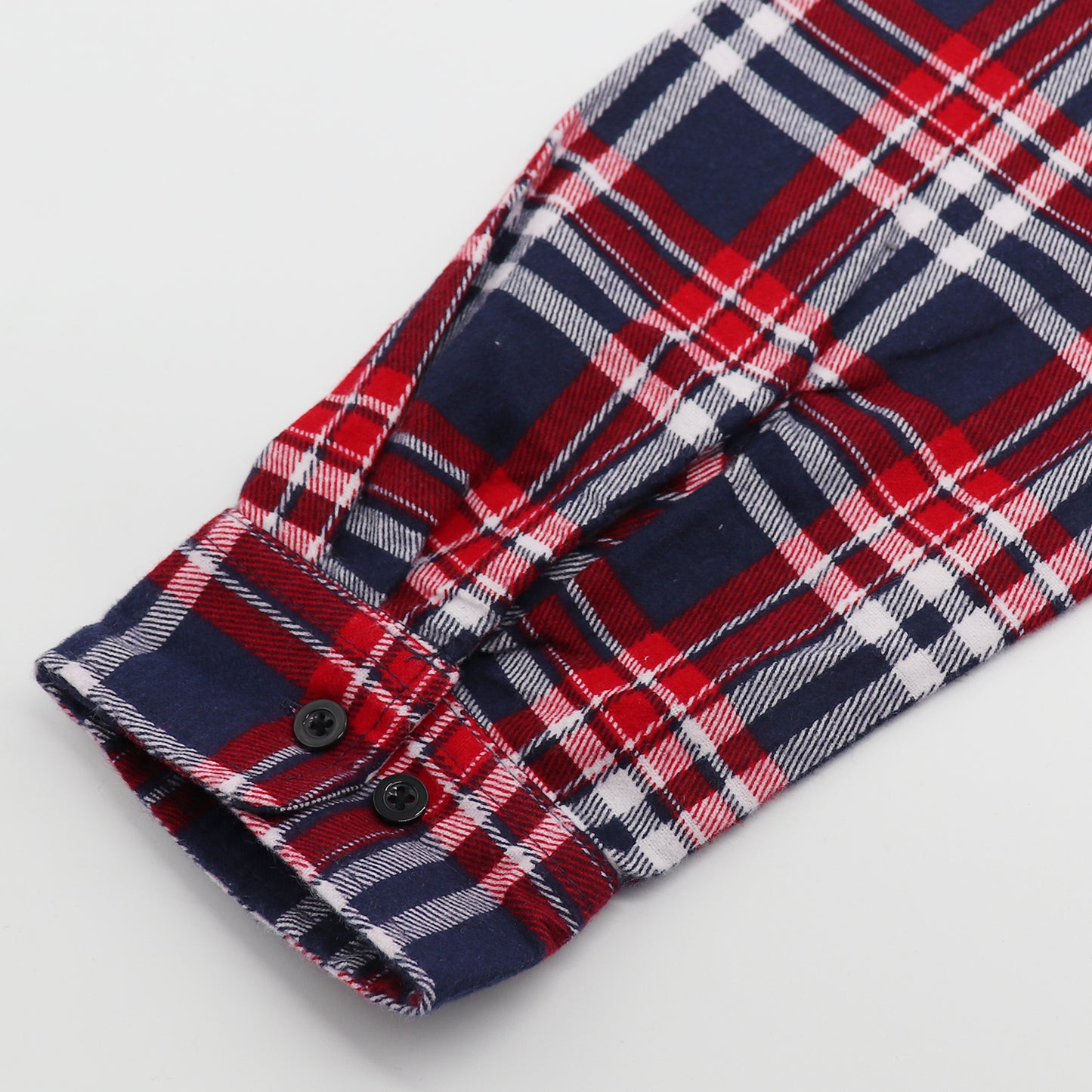 Men's 100% Cotton Flannelette Shirt Long Sleeve Plaid Check Flannel w Pockets, Heritage Red Plaid, M