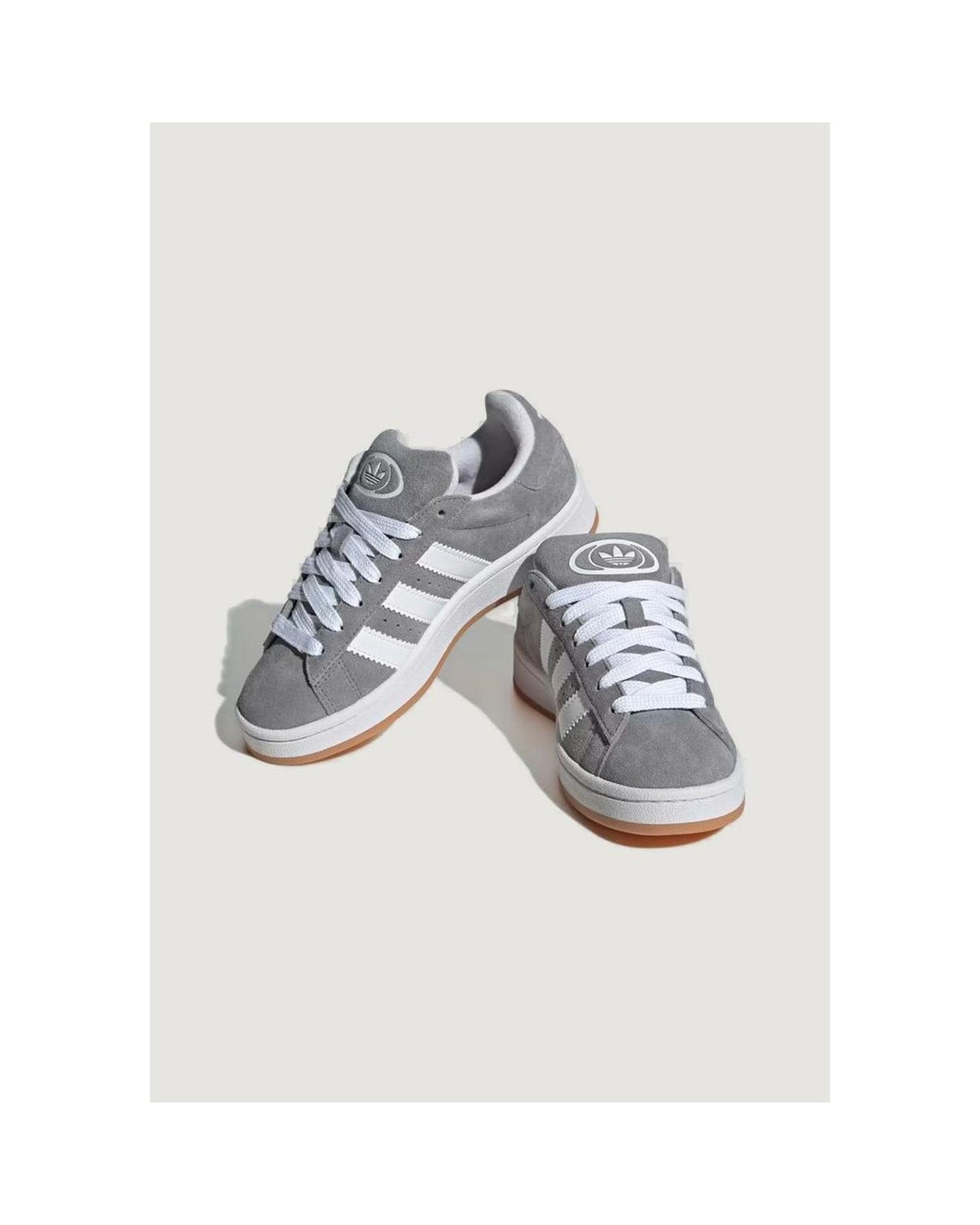 Adidas Women's Gray Leather Sneaker - 36 2/3