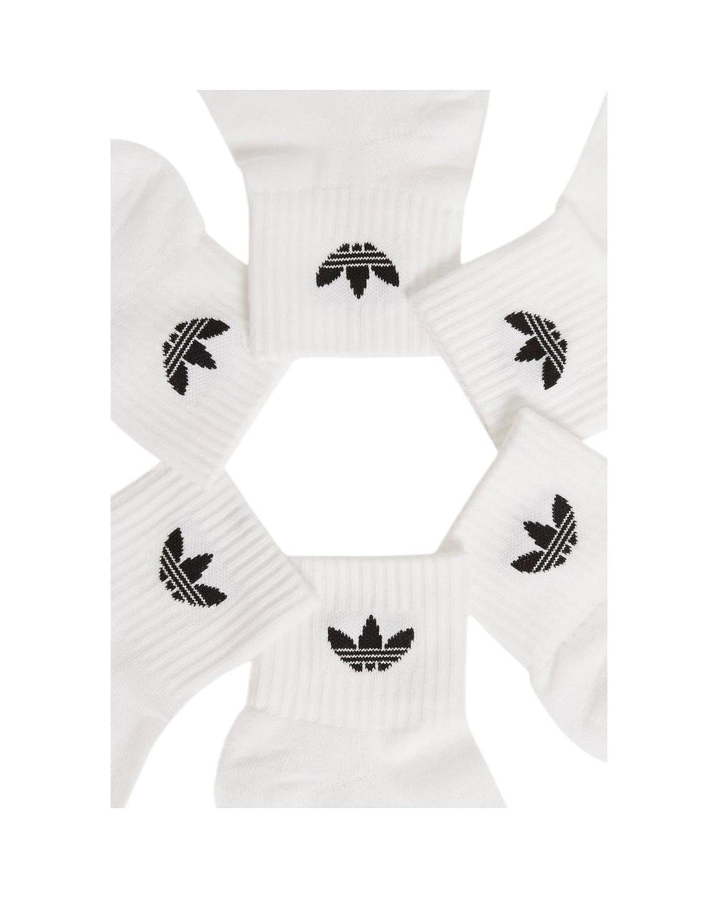 Adidas Men's White Cotton Sock - 37-39 US
