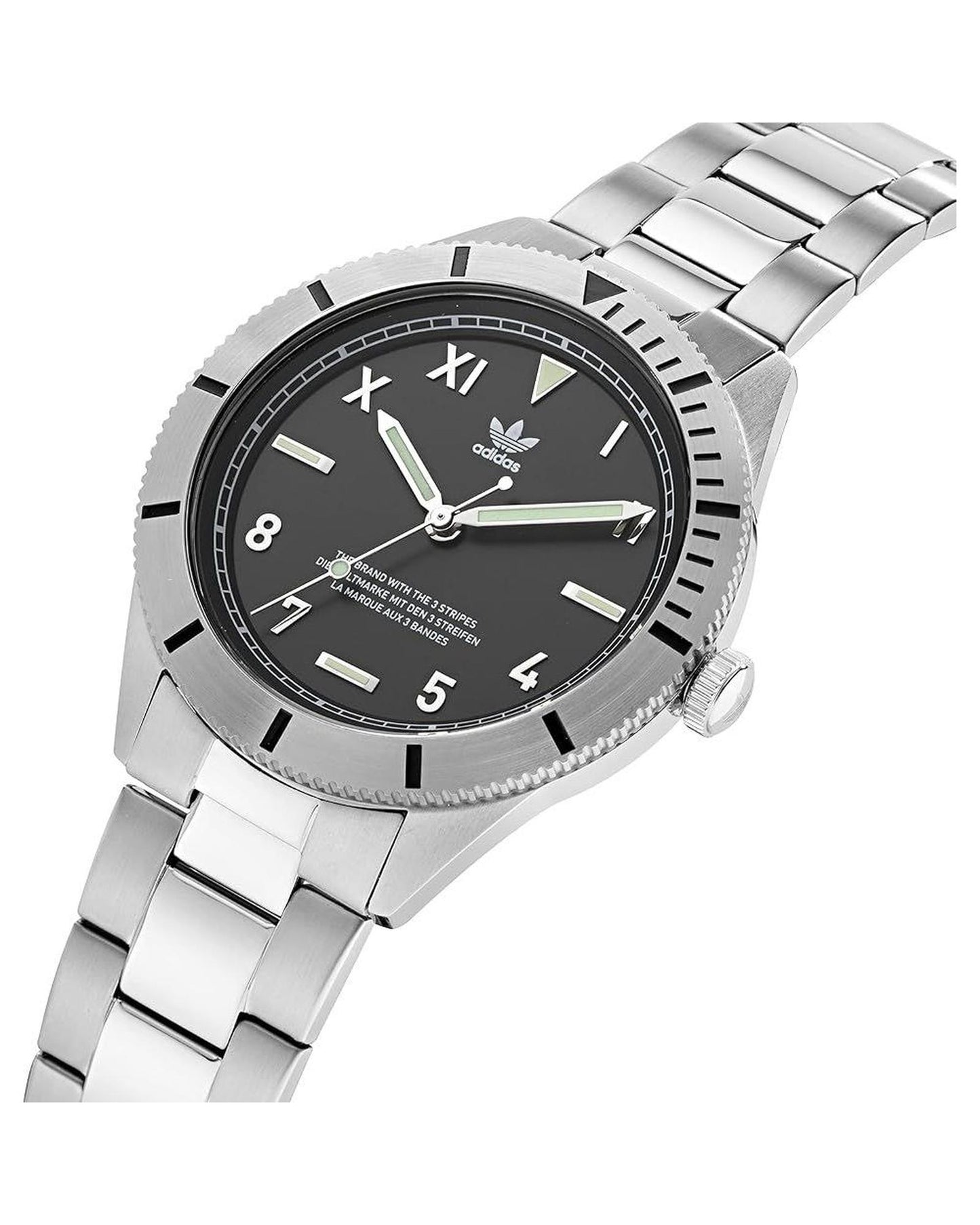 Adidas Unisex's Gray Stainless Steel Watch - One Size