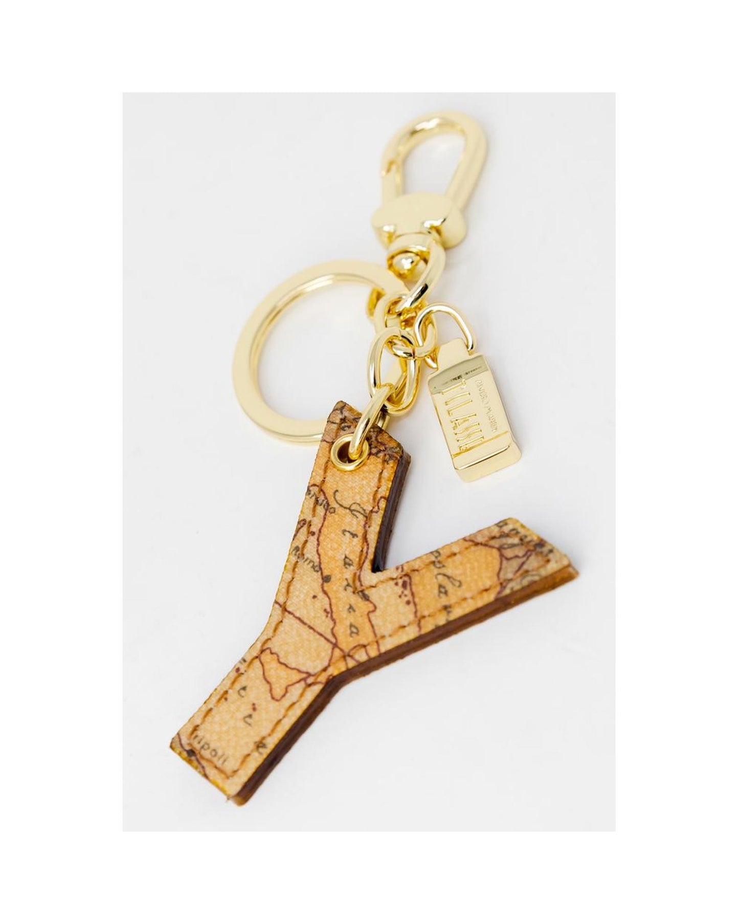 Alviero Martini Prima Classe Women's Beige Synthetic Leather Keychain - One Size