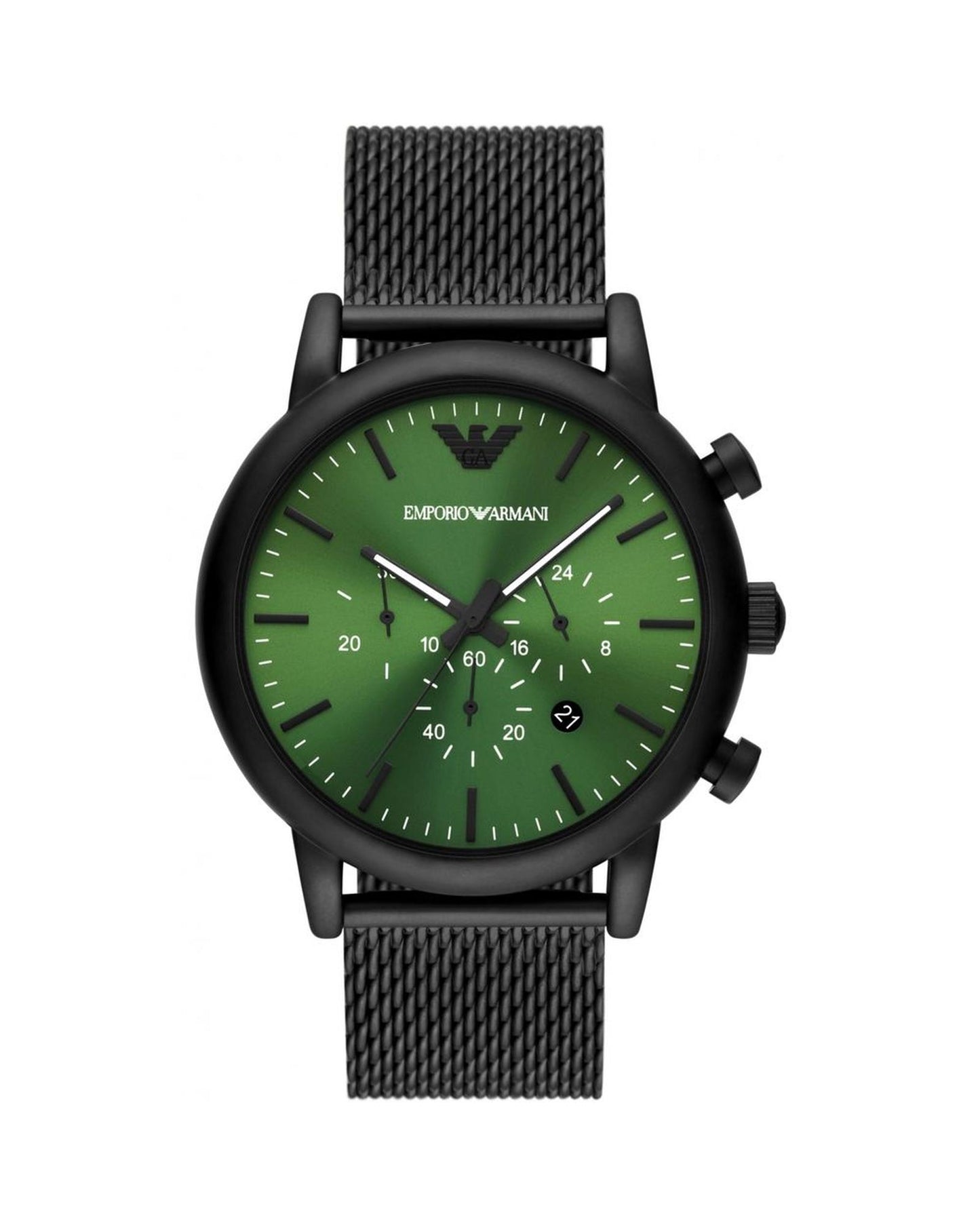 Armani Men's Black Metal Watch - One Size