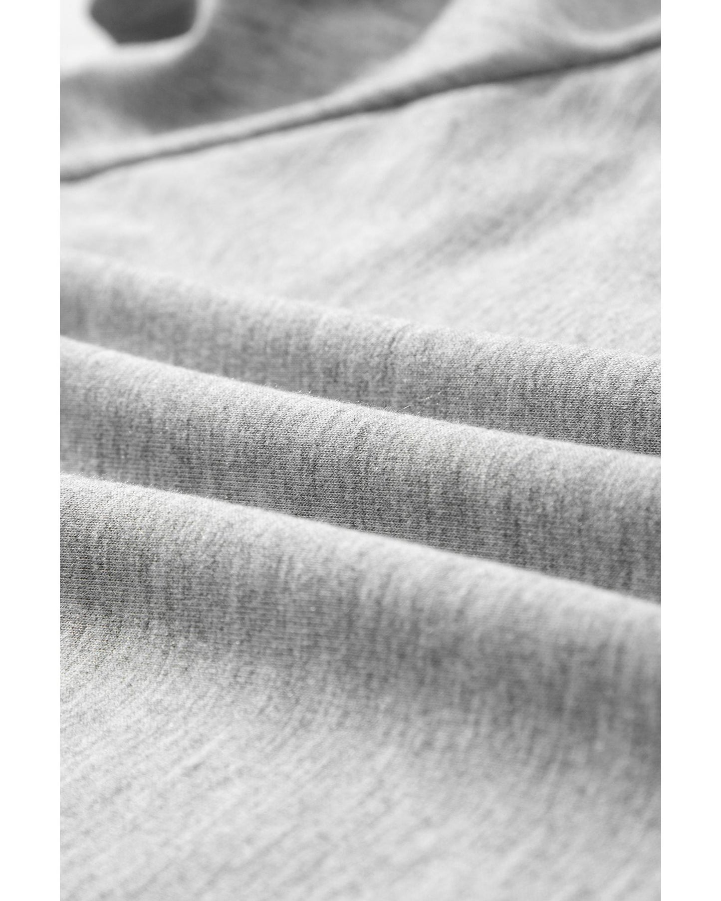 Gray Drawstring Hoodie and High Waist Pants Lounge Set - L