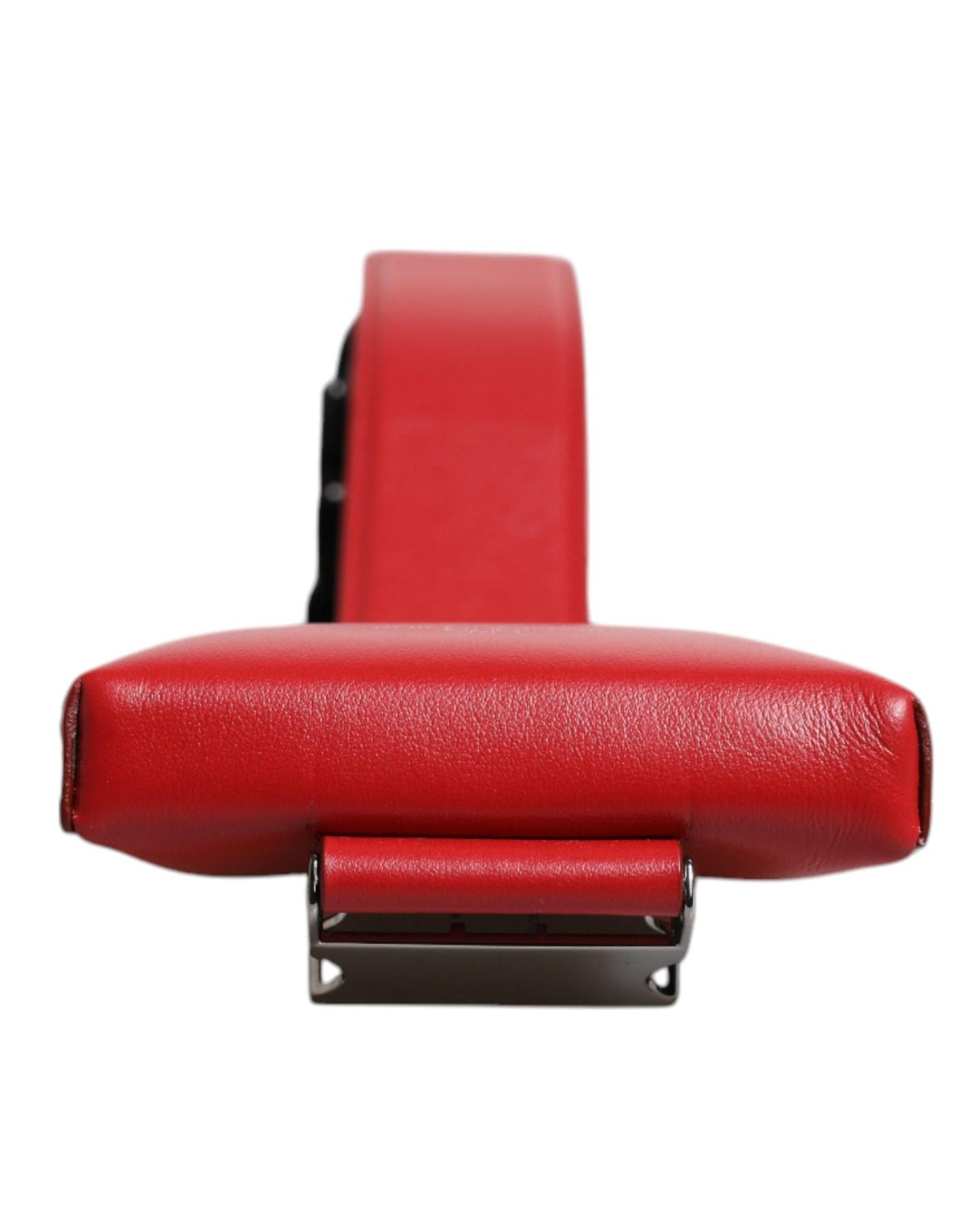 Dolce & Gabbana Men's Red Leather Logo Zip Around Card Holder Wide Strap Wallet (Copy) - One Size