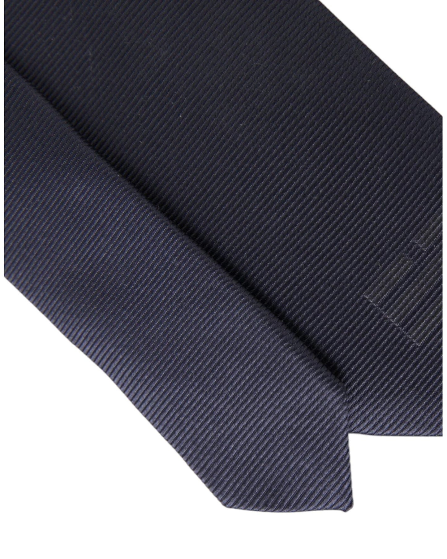 Dolce & Gabbana Men's Blue Solid Silk Adjustable Tie - One Size