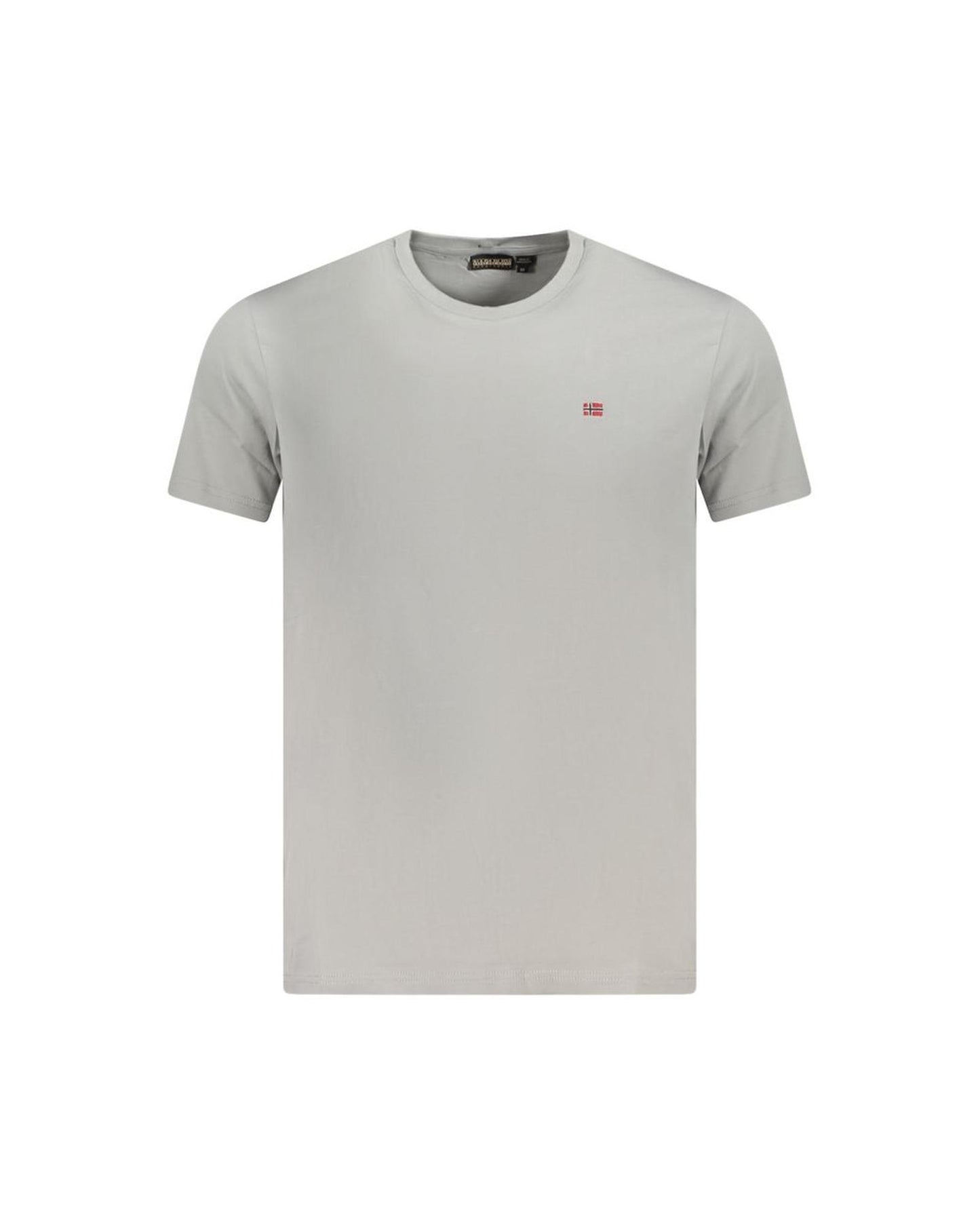 Napapijri Men's Gray Cotton T-Shirt - L