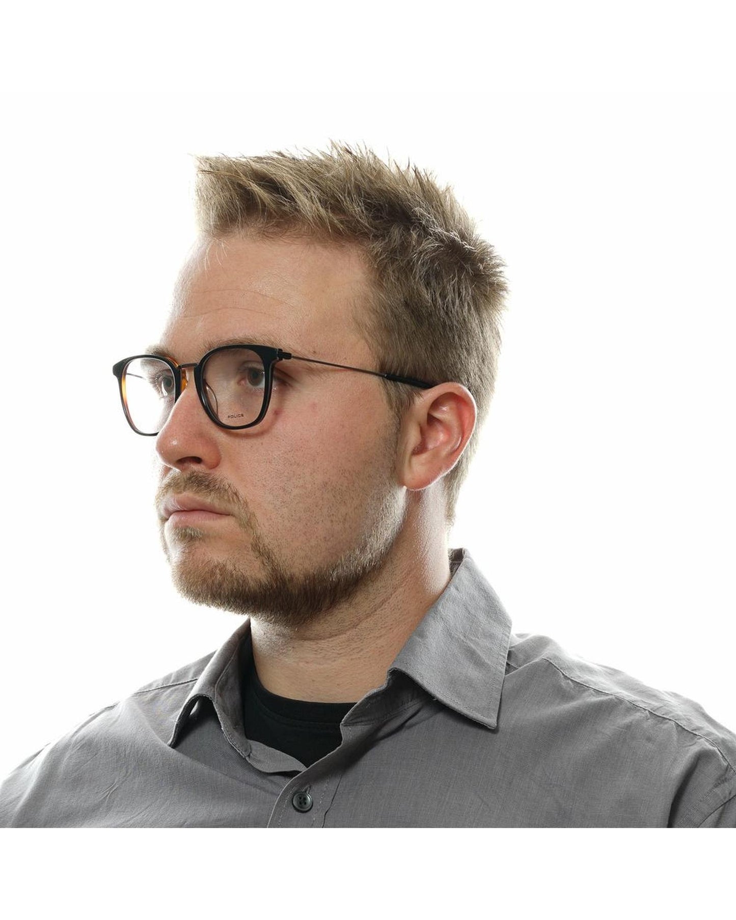 Police Men's Black Optical Frames - One Size