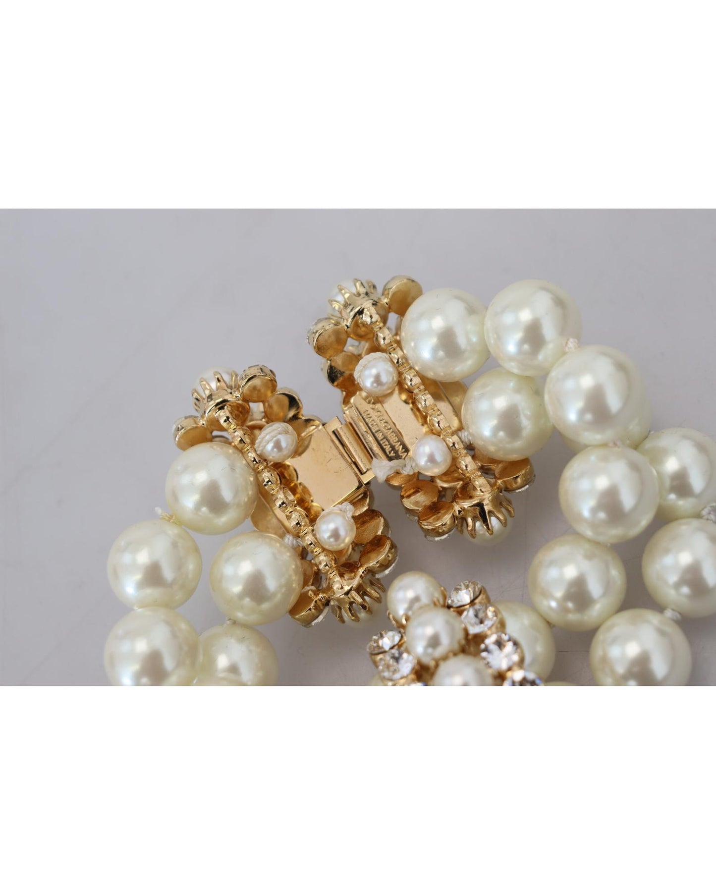 Dolce & Gabbana Women's multicolor Silver Chain Brass Beaded Lobster Clasp Bracelet - One Size