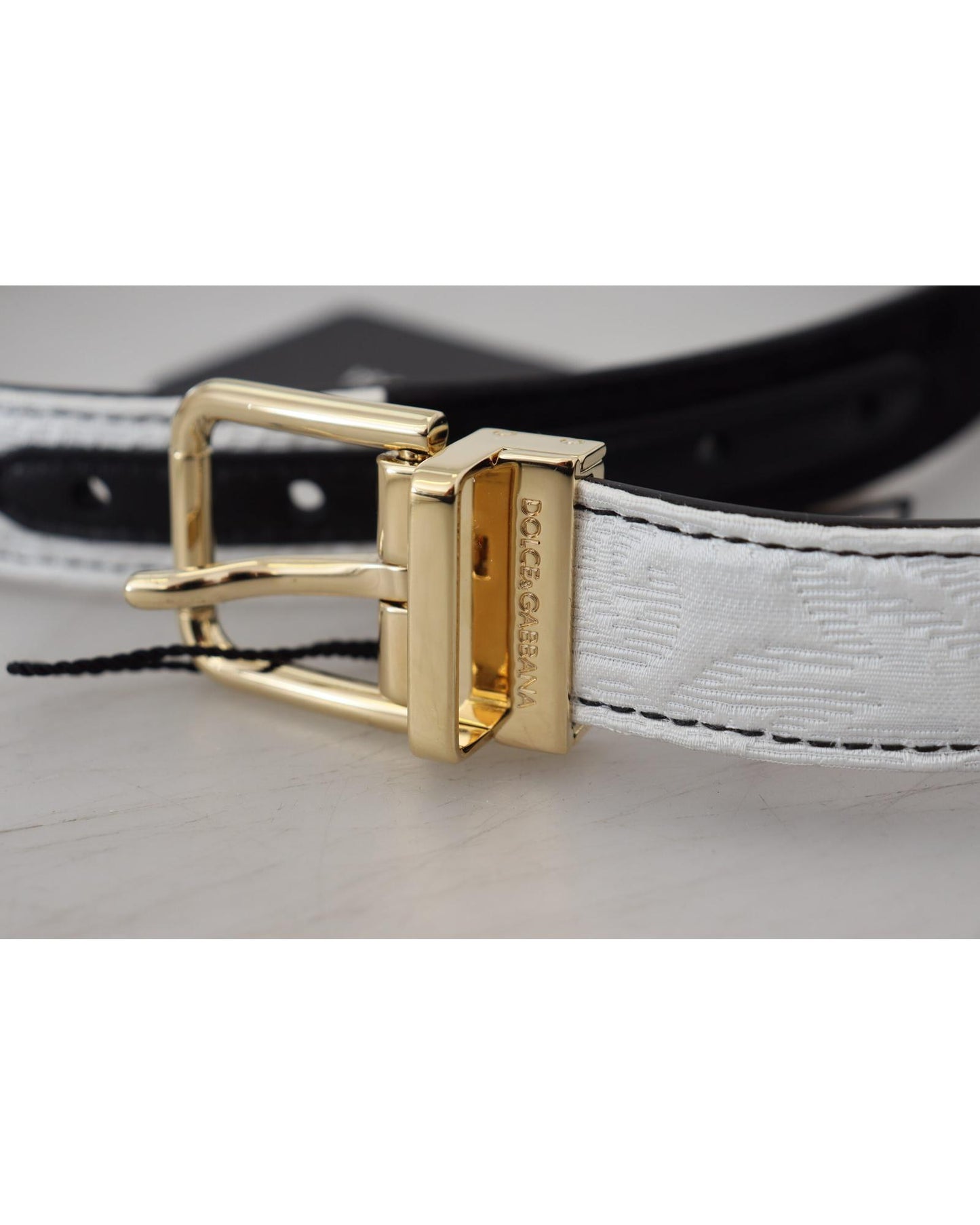 Dolce & Gabbana Women's White Floral Leather Accessory Shoulder Strap - One Size