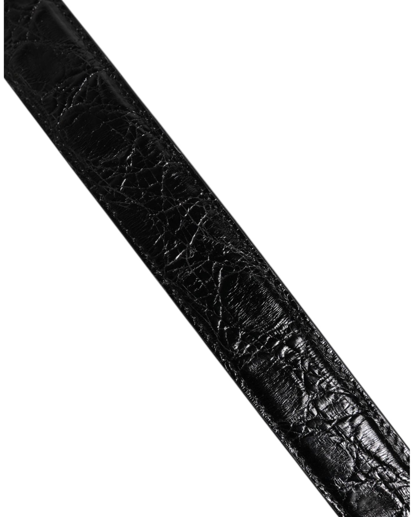 Dolce & Gabbana Women's Black Alligator Leather Bag Shoulder Strap - One Size