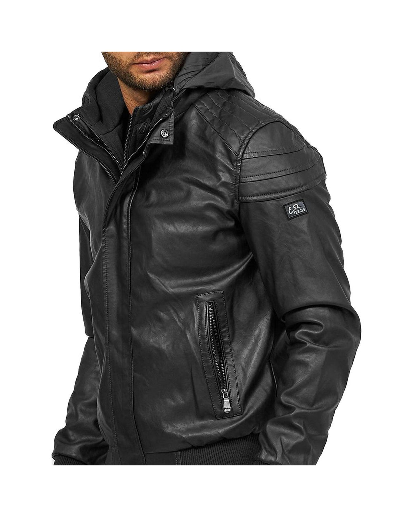 Yes Zee Men's Black Polyethylene Jacket - 2XL