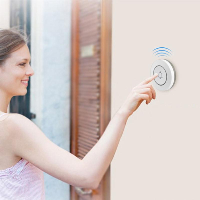 Anti-Theft Wireless Doorbell Button Alarm - Compact
