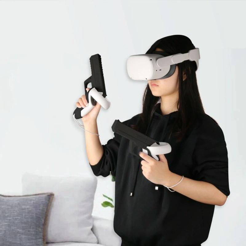 Pair Of Durable Vr Controller Handles For Meta Quest 2
