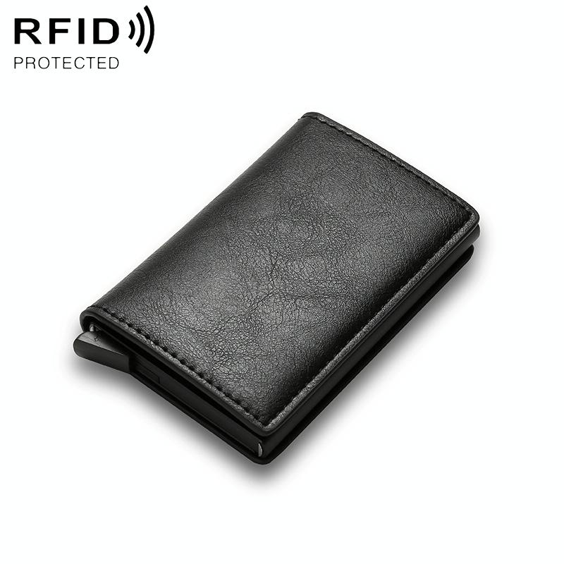Carbon Fiber Rfid Wallet for Men - Orange Carbon Fibre