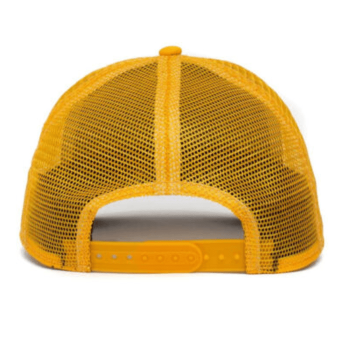 Good in Bros Trucker Animal Farm Baseball Hat Cap - Roofed Lizard Yellow