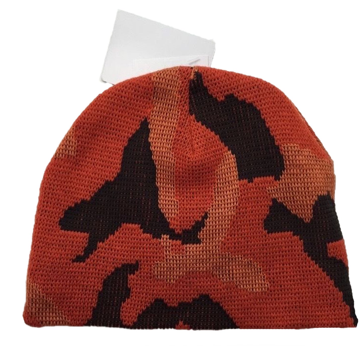 CAMO BEANIE Hat Winter Ski Army Military Camouflage Hunter Hunting Cap Warm - Orange Camouflage (Camo)