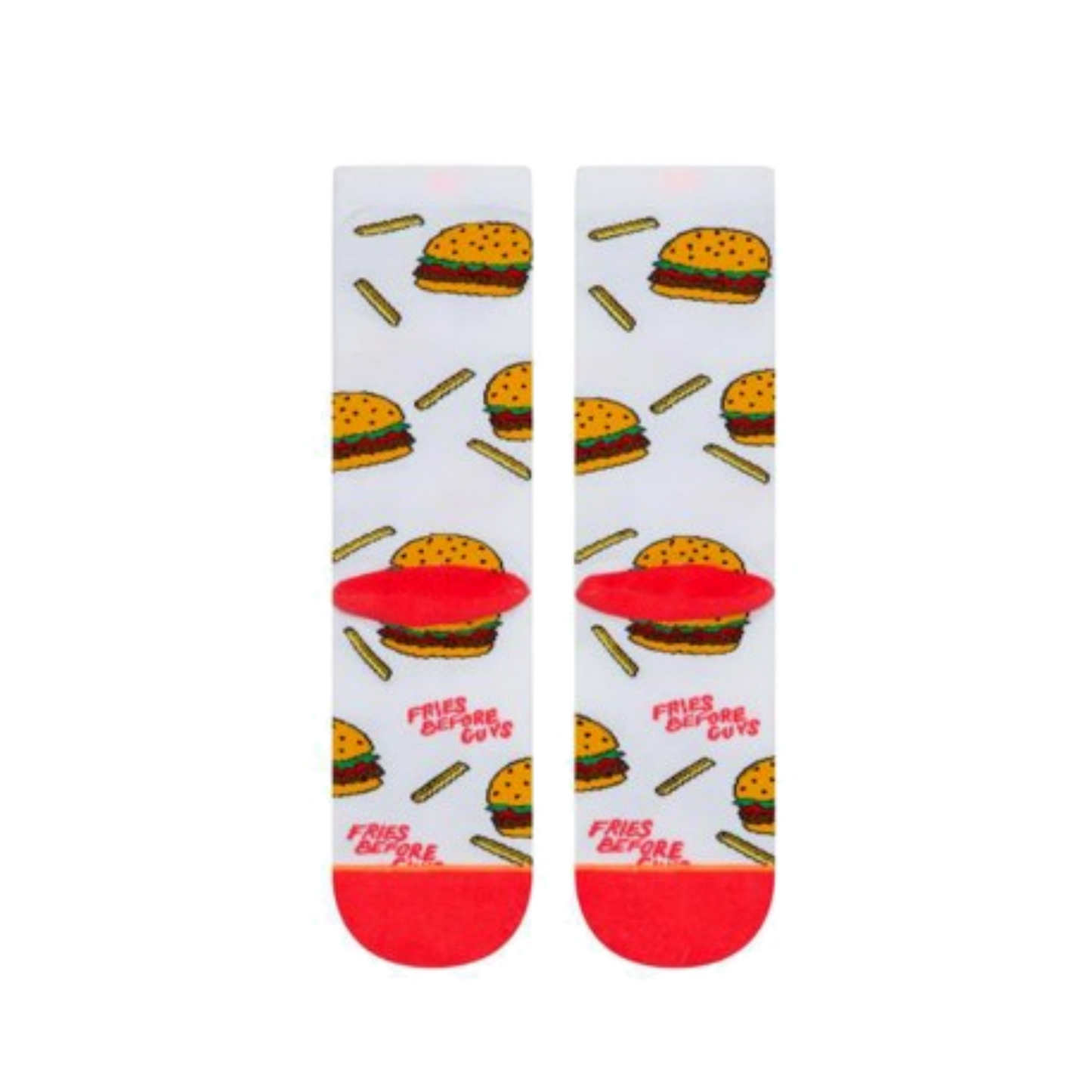 Stance Everyday Light French Fries Before Guys Chips Burger Socks Crew - M