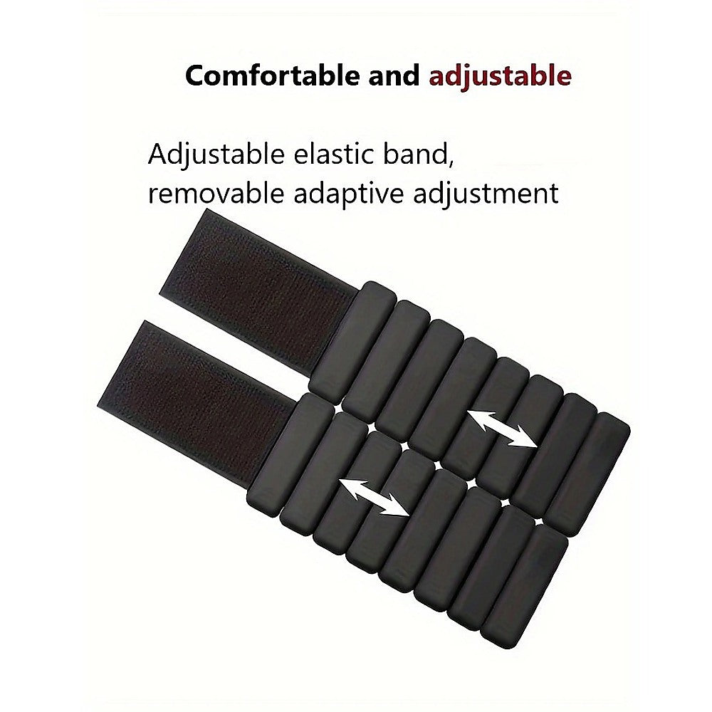 2-Piece Ankle & Wrist Weights – 2kg Pair Adjustable Workout Bangles (Black)