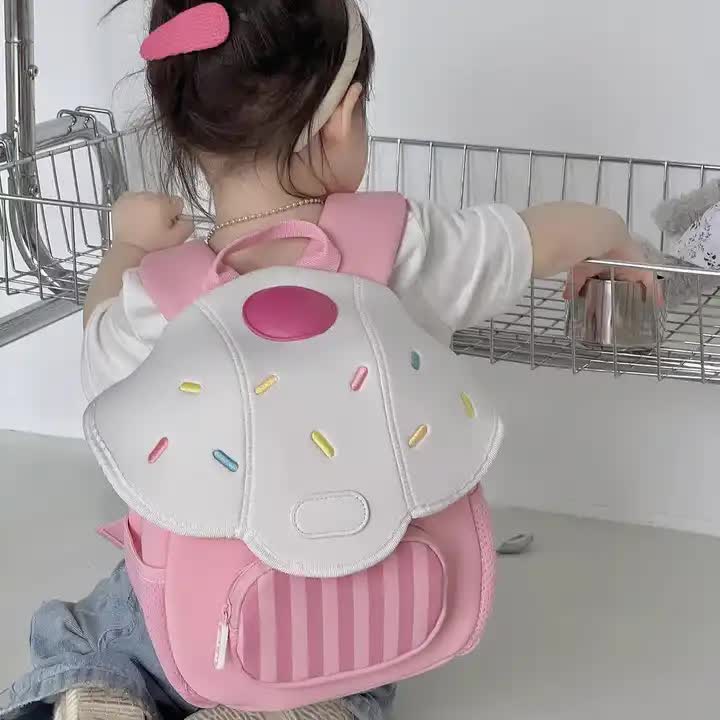 Pink Kids Cartoon Backpack – Lightweight, Personalized School Bag for Toddlers and Preschoolers – Perfect for Travel and Outdoor Adventures