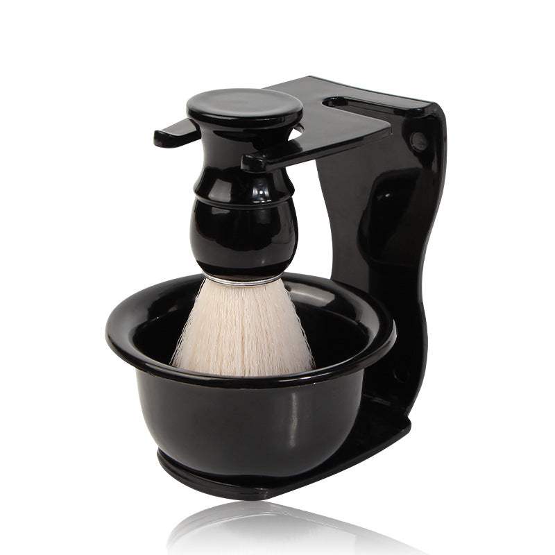 2 PCS Men's Shaving Brush Set with Lathering Bowl and Stand - Professional Beard Grooming Kit for Wet Shaving