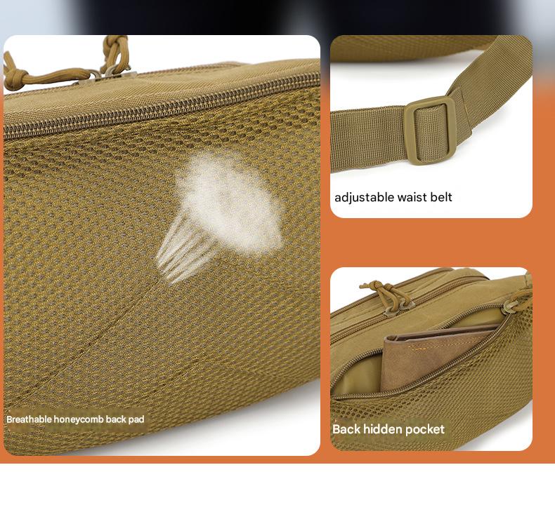 Tactical Waist Pack & Concealed Carry Bag - Multi-Pocket Fanny Pack with Adjustable Strap(black)