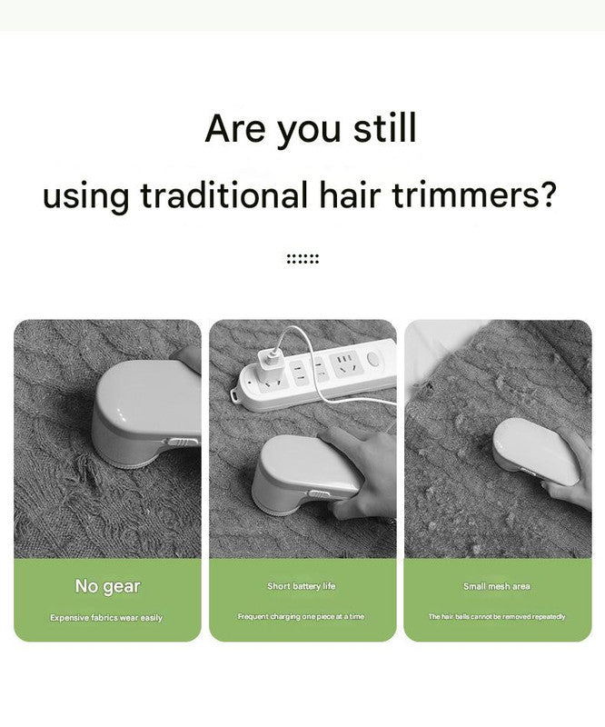 Upgraded Electric Lint Remover with LED Display - 6-Blade, Type-C Fast Charge, 2-in-1 with Sticky Roller(White)