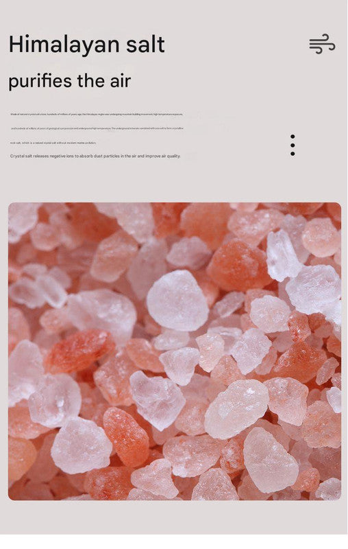 Himalayan Salt Stone Flame Aroma Diffuser & Humidifier - 7 Light Options, Ultrasonic, Auto Shut-Off(black)