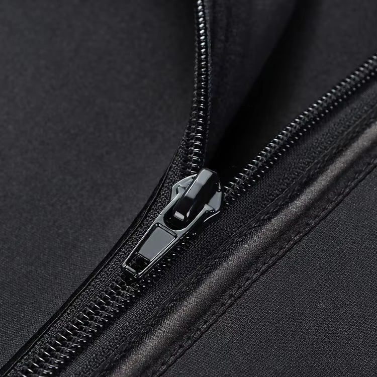 Size S Black Womens Sweat-Enhancing Waist Trainer Belt - Dual Strap Zipper Tummy Control Cincher for Workout & Postpartum Shaping