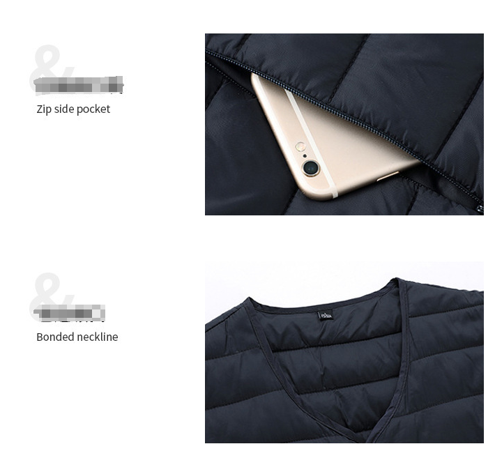 M Black Men's Lightweight Quilted Puffer Vest - Ideal Sleeveless Jacket for Winter Layering