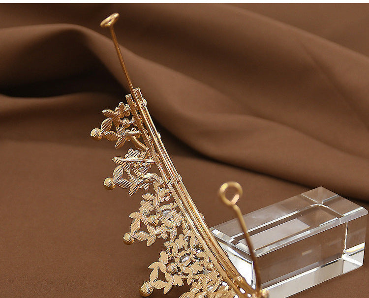 Multicolor Girls Princess Tiara Crown Crystal Rhinestone Headpiece 14cm Diameter for Birthday Party Dance Performance and Flower Girls Elegant Hair Accessory