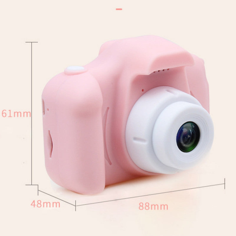 X2 Pink Single Lens Kids Cat Digital Camera - Multi-Functions With 20MP Interpolation, Photo & Multiple Filters, 1080P Video and Game