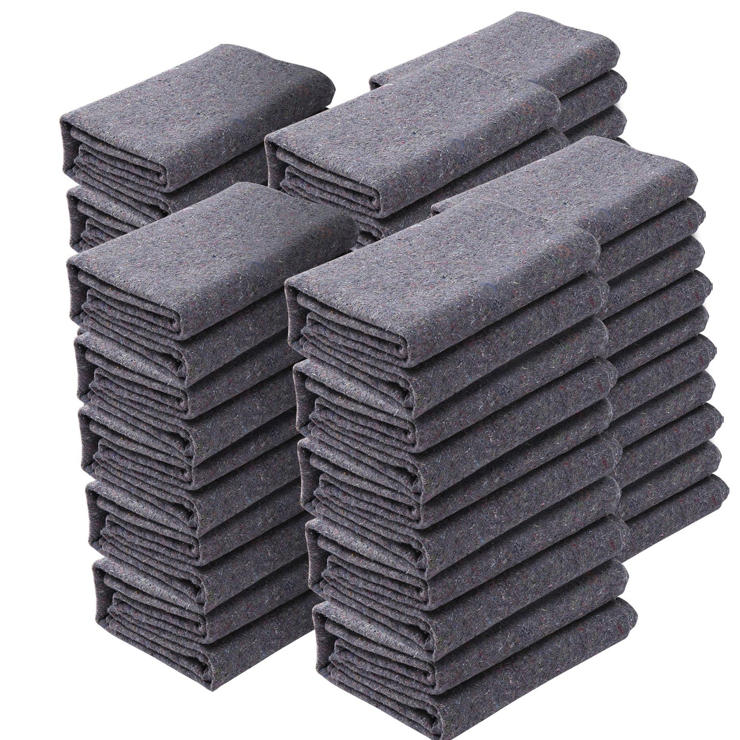 VEVOR Moving Blankets, 72" x 54", 21 lbs/dz Weight, 24 Packs, Professional Recycled Cotton Packing Blanket, Large Heavy Duty Shipping Mover Pads Perfect for Protecting Furniture, Floors, Appliances