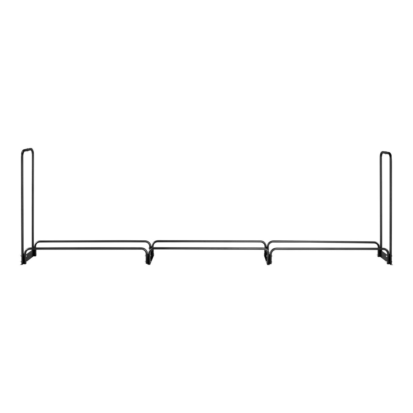 VEVOR Firewood Rack with Waterproof Cover, 383 x 36 x 117 cm Outdoor Firewood Holder, 660lb Weight Capacity, 1/2 Cord Log Holder, Half-Covered, Powder-coated Wood Storage Rack for Fireplace Deck