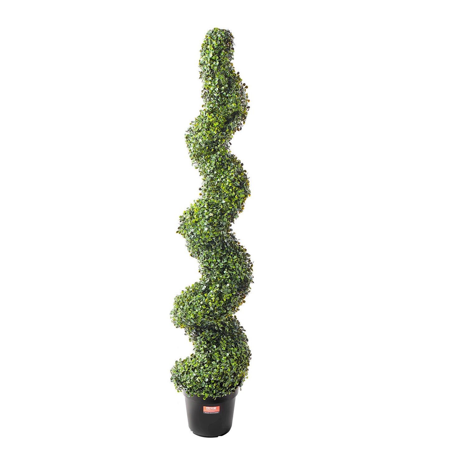 VEVOR 2 Pack 152.4cm Artificial Boxwood Topiary Tree Faux Plant UV Decor In/Outdoor