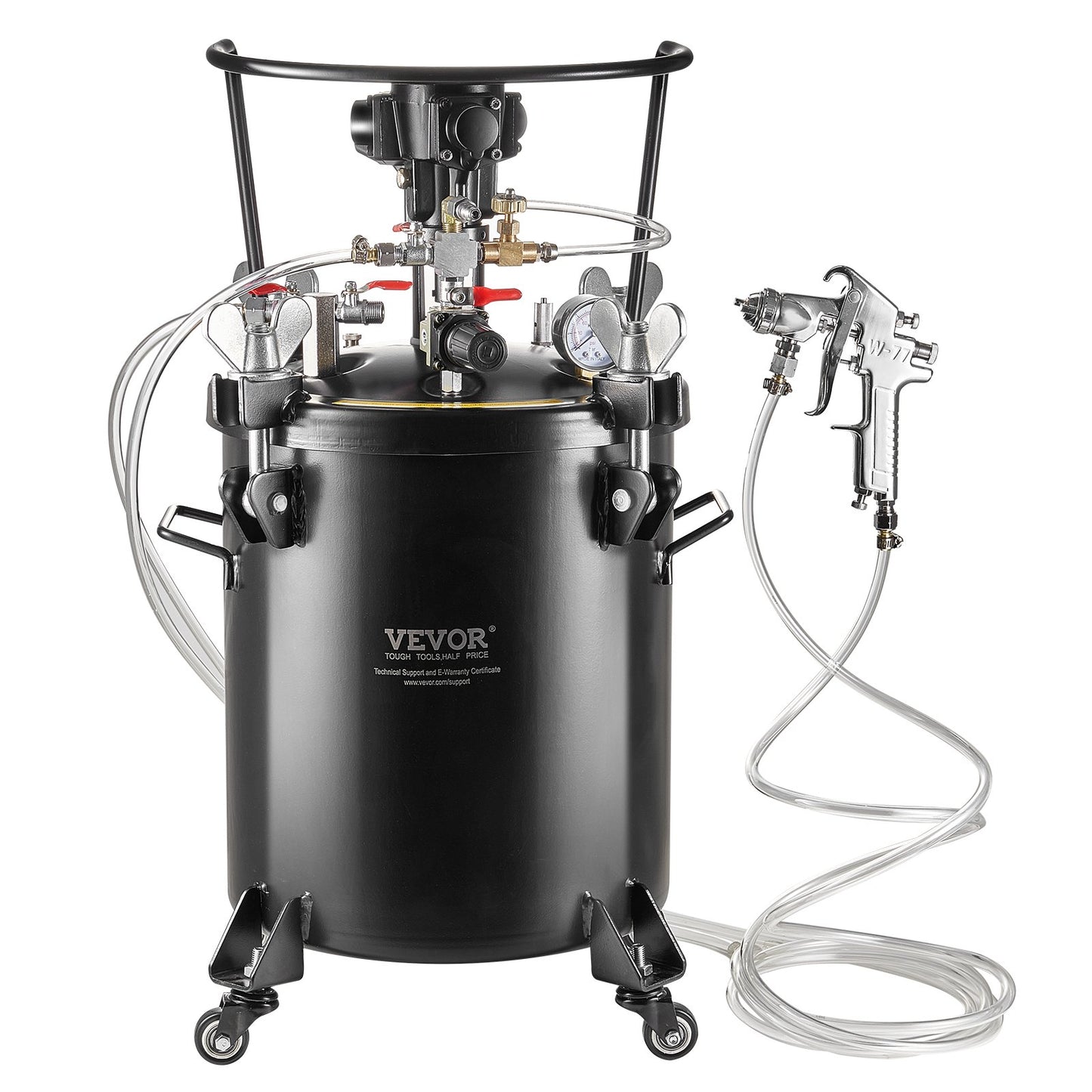 VEVOR Spray Paint Pressure Pot Tank 30 L/7.5 gal Fully Automatic Stirring 70 psi