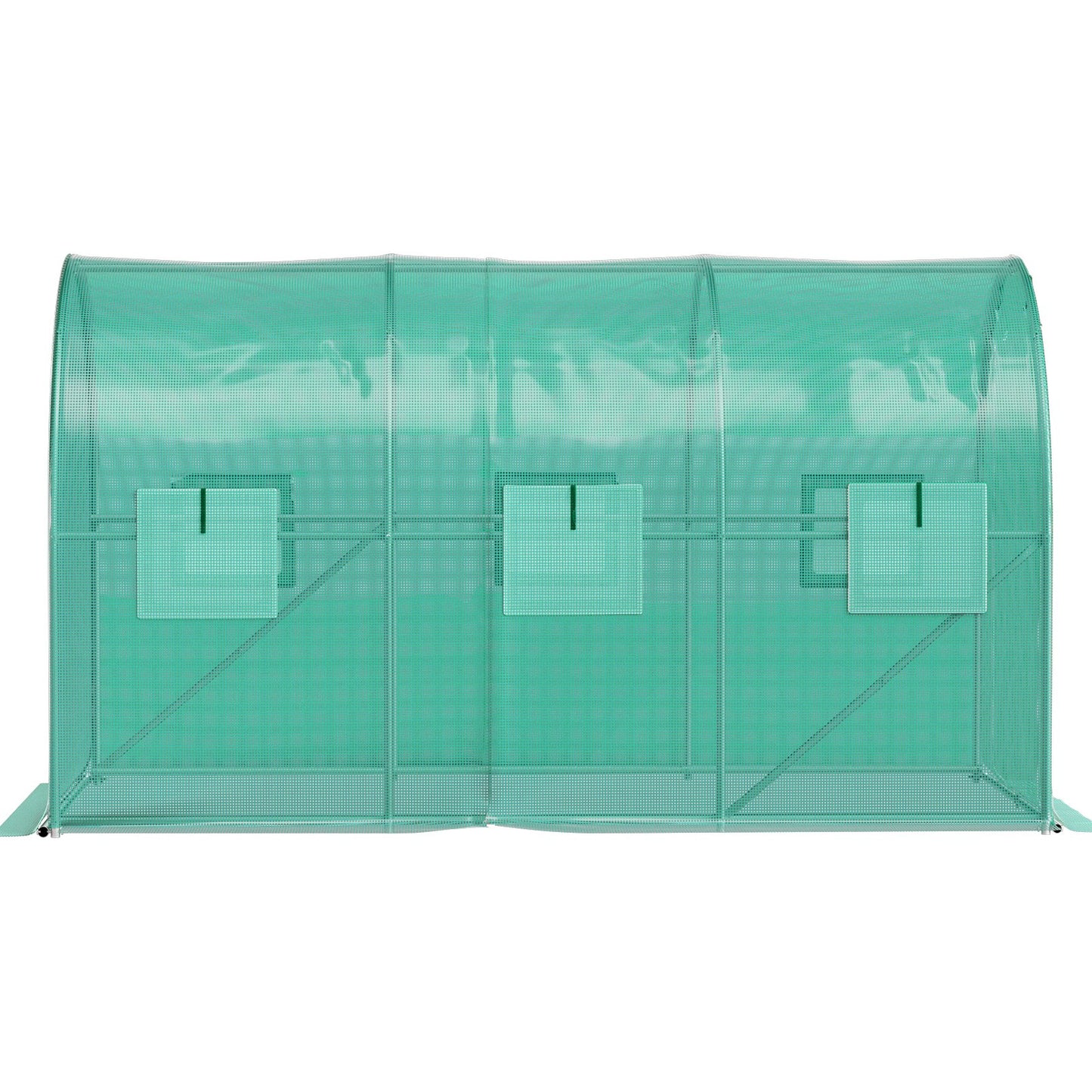 VEVOR Walk-in Tunnel Greenhouse Galvanized Frame & Waterproof Cover 12x7x7 ft