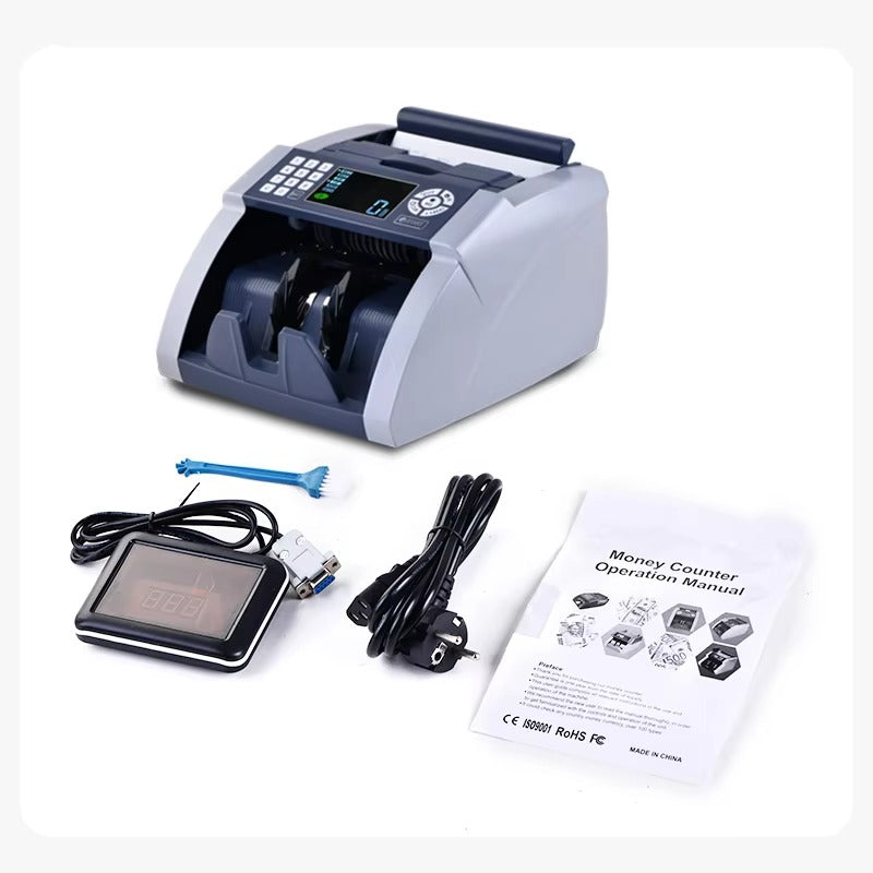 Weirong 9088 UV/MG LCD Display Bill Counter Multi-Currencies Counting Machine Cash Detector AUD/EUR/USD/TRY Money Counter