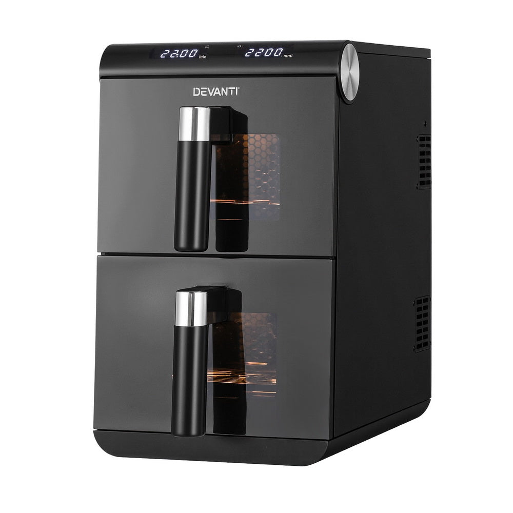 Devanti Air Fryer Oven 11L Dual Zone Fryers