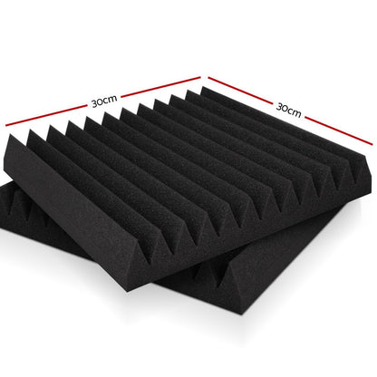 Alpha Acoustic Foam 60pcs 30x30x5cm Sound Absorption Proofing Panel Studio Wedge