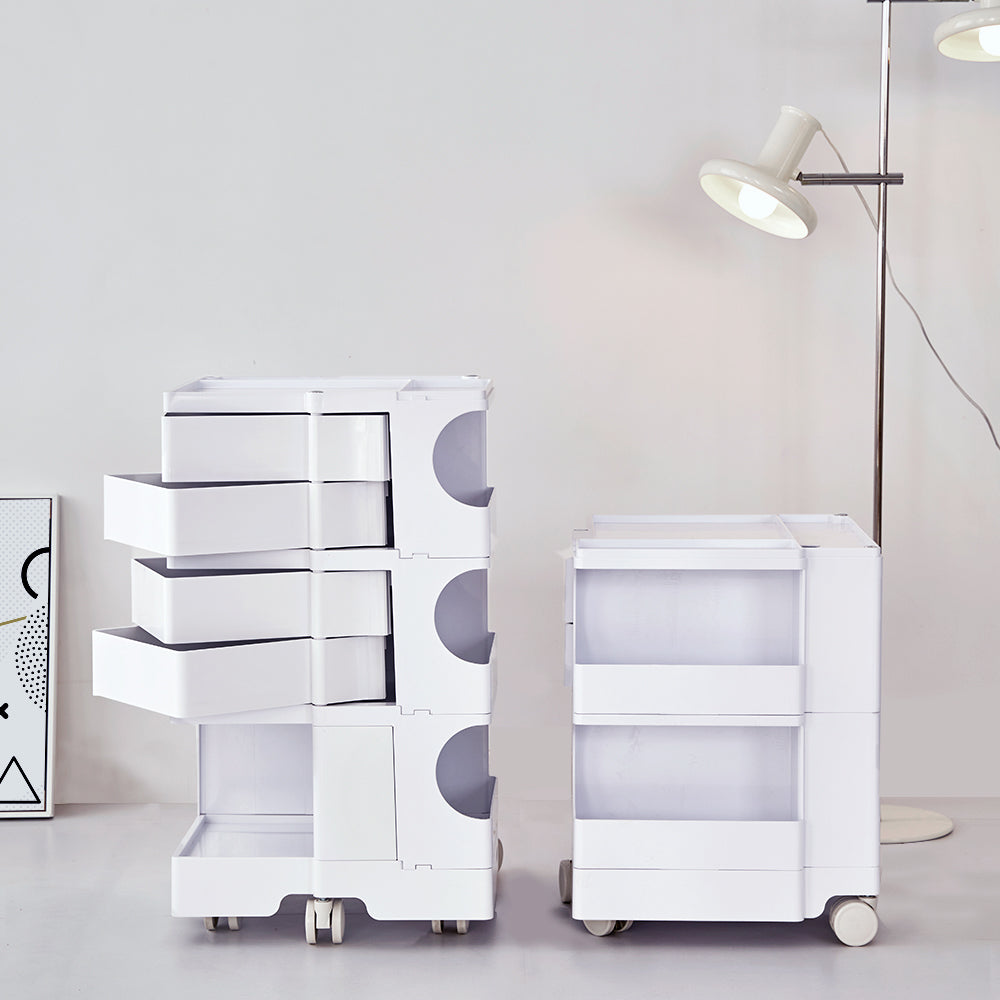 ArtissIn Storage Trolley Bedide Table 5 Tier Cart Boby Replica White