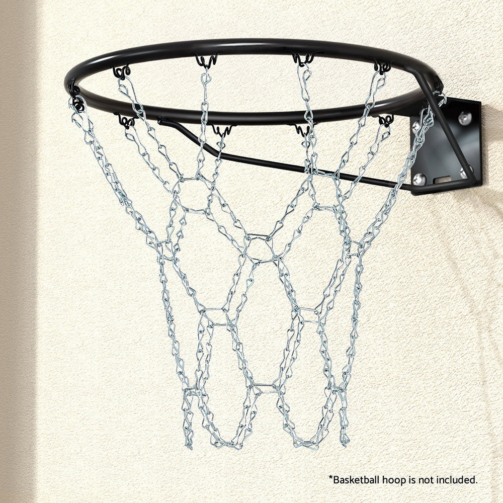 Everfit Basketball Ring Metal Braided Chain Net 12 Loop