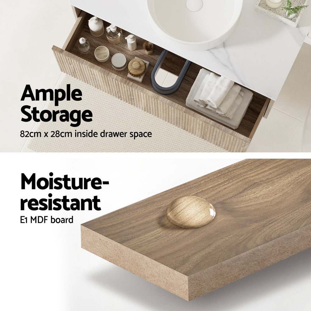 Cefito Vanity Unit 915mm with Basin Oak