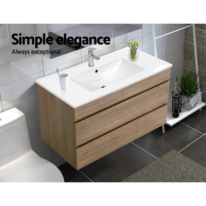 Cefito Vanity Unit 915mm with Basin Oak