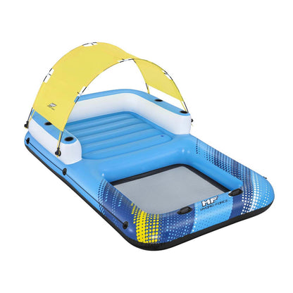 Bestway Inflatable Floating Island Float Lounger Sunshade Pool Bed 3.05Mx 1.86M