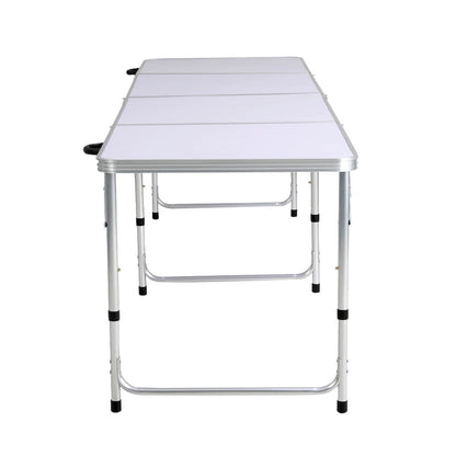 Weisshorn Folding Camping Table 240CM Portable Outdoor Picnic BBQ Aluminium Desk