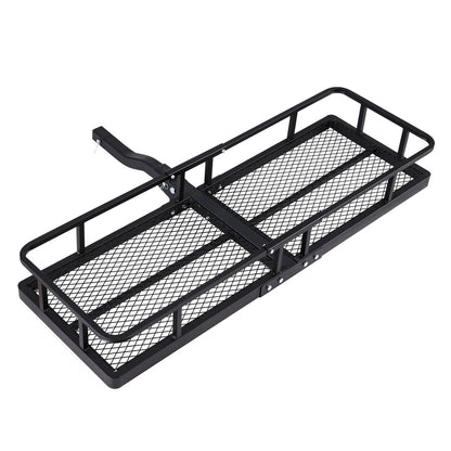 Giantz Universal Car Roof Rack Foldable Hitch Basket Cargo Carrier 152cm Black