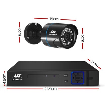 UL-tech CCTV Security System 8CH DVR 8 Cameras 1080p