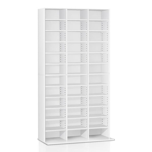 Artiss Bookshelf CD Storage Rack - BERT White